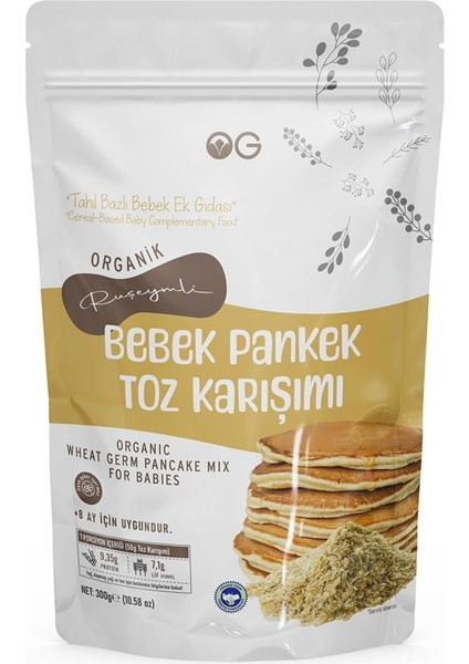 Og Organik Ruşeymli Bebek Pankek Toz Karışımı 300 gr +8 Ay fiyatları