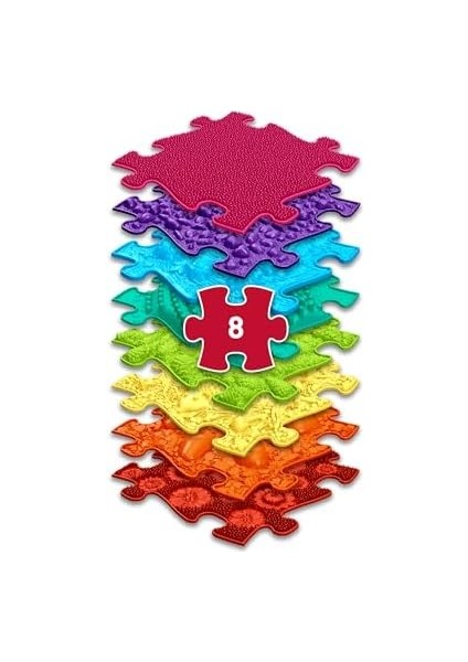 Muffik Rainbow Set - Gökkuşağı Seti - Çocuk ve Yetişkinler Için 8'li Ortopedik Duyu Matı - Gelişim ve Terapi Amaçlı Renkli Aktivite Matı fiyatları