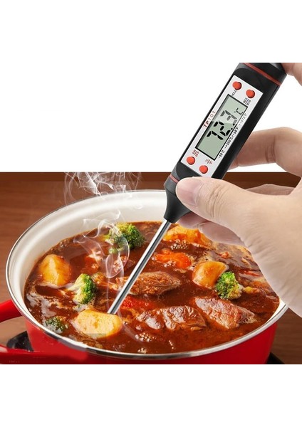 Et Su Süt Ölçer Termometresi Yiyecek Sıvı Gıda Isı Ölçüm modelleri