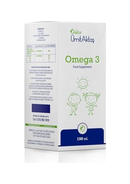 Dr. Ümit Aktaş Omega-3 Şurup fiyatları