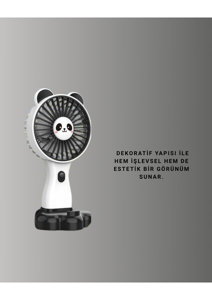 Yüksek Performanslı USB Mini Vantilatör – Panda Desenli - CHT9859-2231 indirimleri