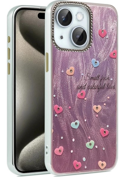 iPhone 15 Plus Kılıf Blade Aynalı Desenli Kapak - Desen 8