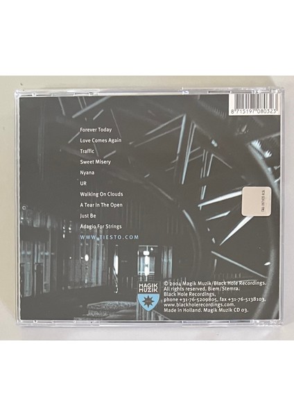 Tiesto Just Be CD (Orijnal 2004 Dönem Baskı Cd) fiyatları