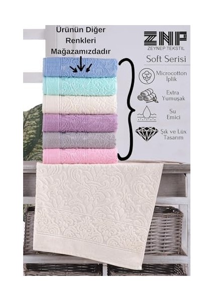 Tekstil Soft | 2'li 50X90 cm El&yüz Havlu Seti Pembe fiyatları