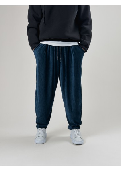 Petrol Pileli Erkek Yarım Şalvar COC2560