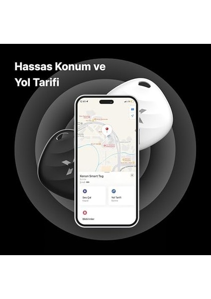 Smart Air Tag Akıllı Bluetooth Takip Cihazı Anahtar Çanta Bavul ve Evcil Hayvan Için Kayıp Eşya Bulucu Uzun Pil Ömürlü Ios Uyumlu (Siyah) X6605 fiyatları