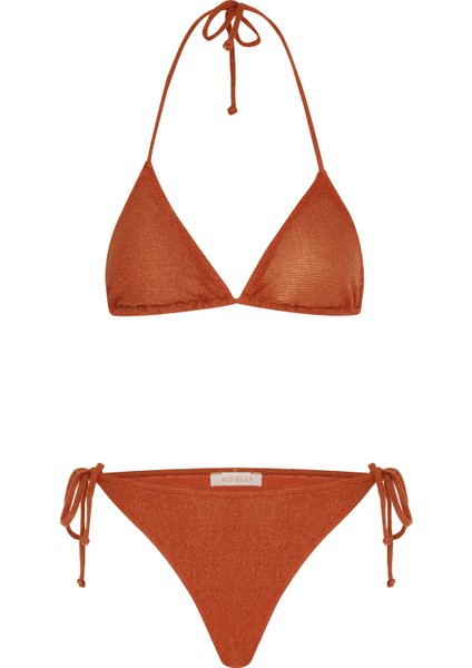 Simli Tarçın Üçgen Bikini Takımı