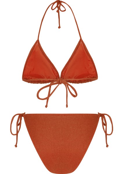 Simli Tarçın Üçgen Bikini Takımı fiyatları