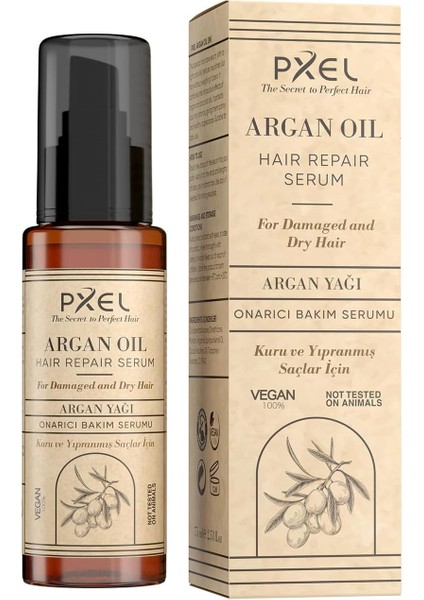 Pxel Saç Onarıcı Serum 75 ml | Yıpranmış Mat ve Kabaran Saçlar | Argan, Hindistan Cevizi Yağı, Vegan Saç Bakım Serumu modelleri