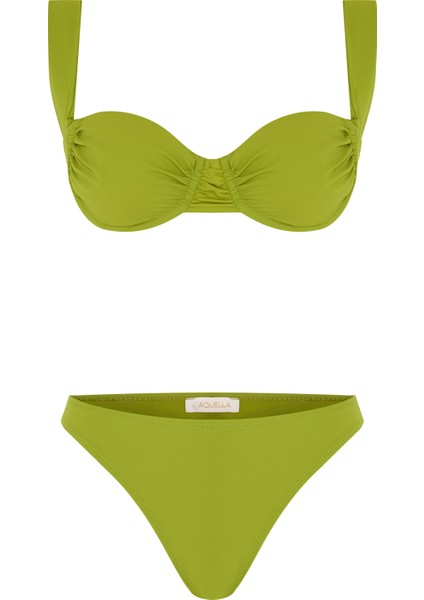 Balenli Yağ Yeşili Bikini