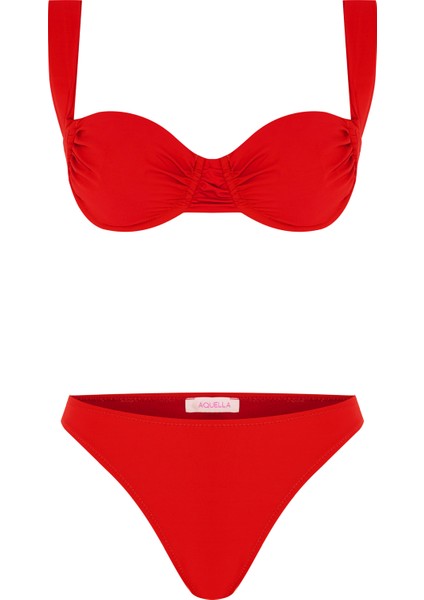Balenli Kırmızı Bikini