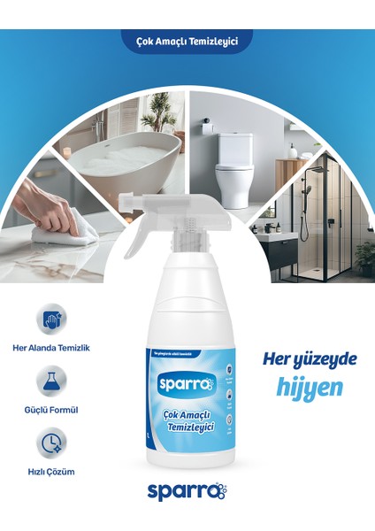 Ultra Güçlü Çok Amaçlı Temizleyici 1000ML | Yağ,kir ve Kireç Çözücü Profesyonel Formül