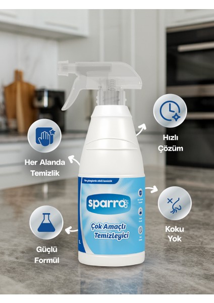 Ultra Güçlü Çok Amaçlı Temizleyici 1000ML | Yağ,kir ve Kireç Çözücü Profesyonel Formül modelleri