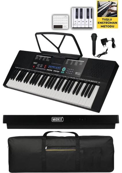 PS-2500K LED Ekran 61 Tuşlu Org Klavye (Çanta Kulaklık Adaptör Notalık)