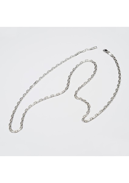 80 Mikron Rodyum Dik Barlı Gümüş Zincir fiyatları