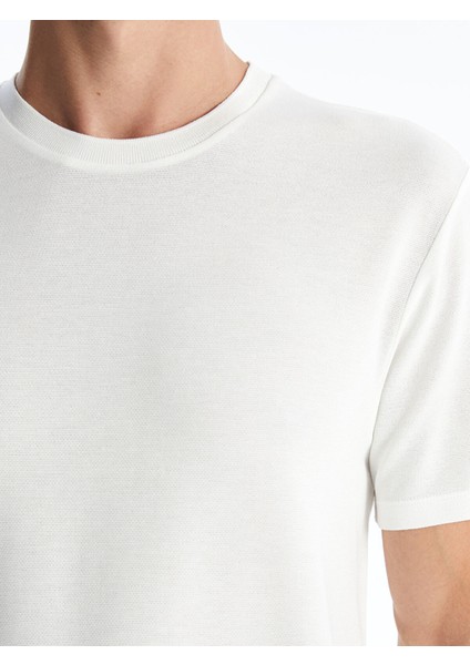 Yeni Sezon Bisiklet Yaka Kısa Kollu Erkek Dokulu Tişört modelleri