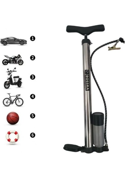Hava Pompası Basınç Göstergeli El Tipi Bisiklet Motorsiklet Top Şişirme Pompa fiyatları