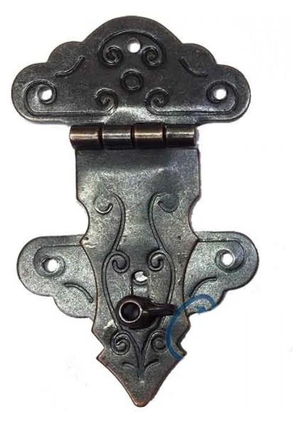 Eco Lounge Kuyruklu Kilit, Sandık, Kutu Askısı - 36X60MM, Oksit, 100 Adet