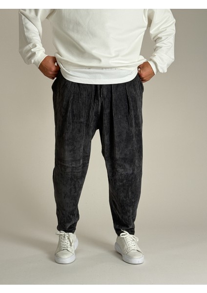 Erkek Gri Kadife Pileli Yarım Şalvar COC1086 fiyatları