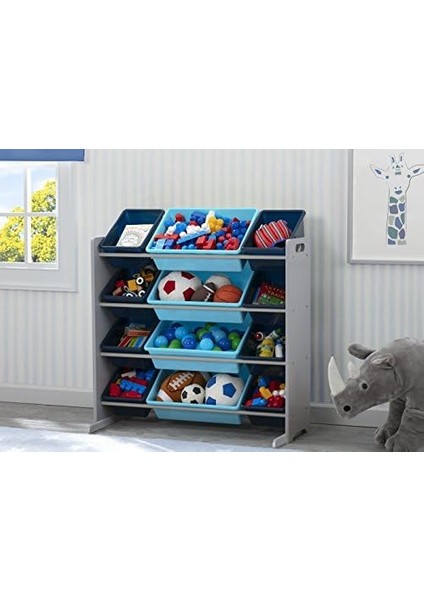 Children Çocuk Oyuncakları 12 Plastik Kovalı - Sertifikalı, Gri/mavi modelleri