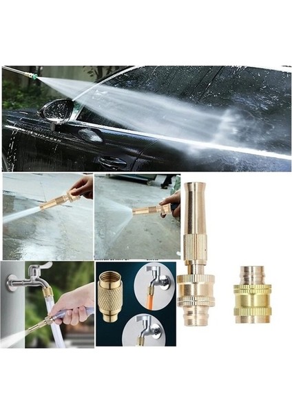 Musluk Ucu ve Hortum Tazyik Bağlantı Aparatı Tazyikli Sulama Araba Yıkama Aparatı indirimleri