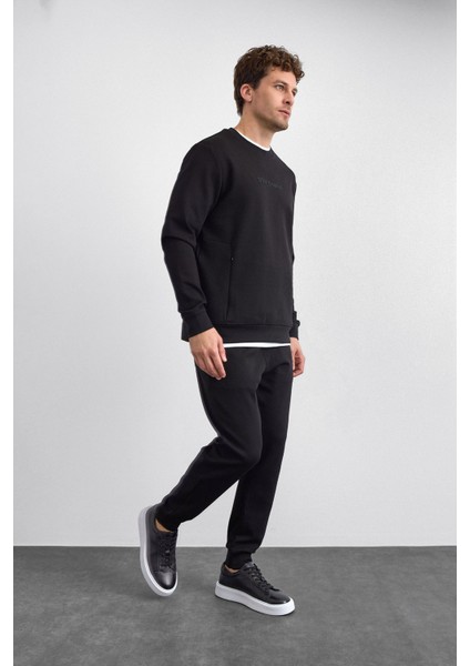 Pamuklu Regular Fit Bisiklet Yaka Cepli Sweat Erkek Sweat B35W12031 102 fırsatları