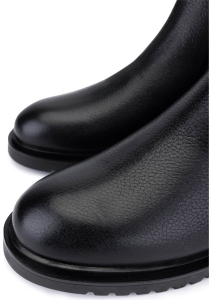 Erkek Hakiki Deri Siyah Floter Casual Bot 1174 4116 Erk Bot SK25-26 Sıyah Fltr modelleri