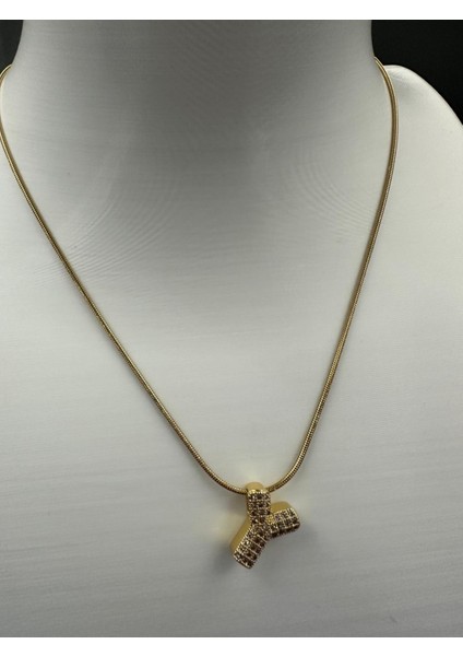 Altın Rengi Y Harfi Çelik Kolye fiyatları