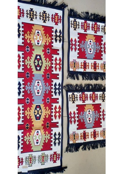 Seyyah Antik Kilimden Koltuk Kilimi Seti , 3 Parça, 2 Taraflı fırsatları