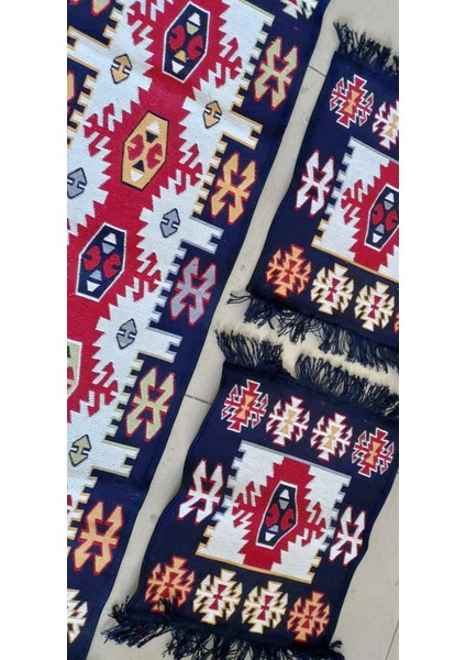 Seyyah Antik Kilimden Koltuk Kilimi Seti , 3 Parça, 2 Taraflı indirimleri