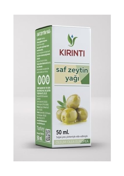 Kırıntı 2000 Saf Zeytin Yağı 50 ml