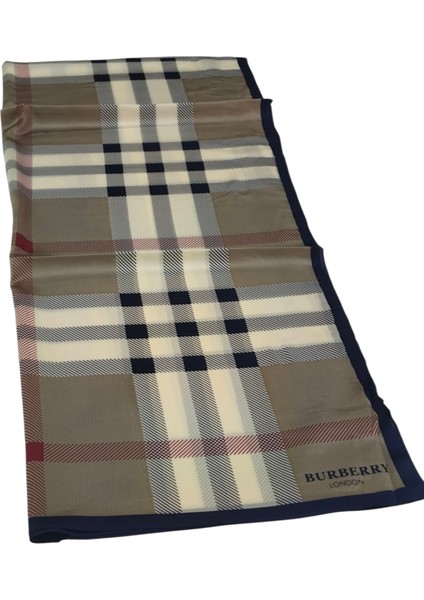 Vual Ipek Şal Lacivert Vizon