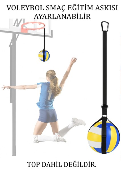 Voleybol Smaç Aparatı Smaç Eğitim Sistemi Voleybol Smaç Antrenman Seti Voleybol Topu Askı Seti