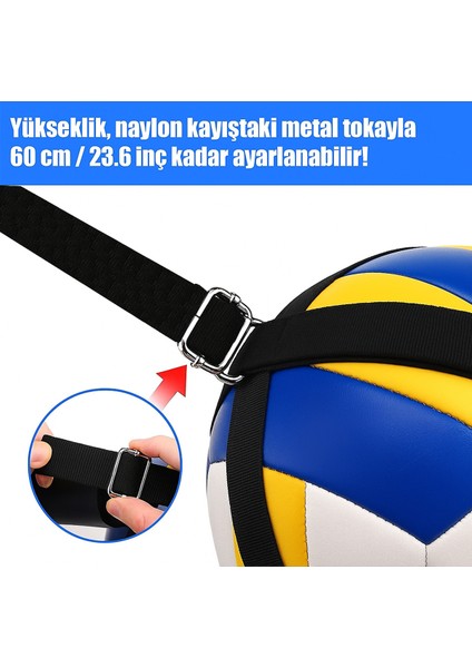 Voleybol Smaç Aparatı Smaç Eğitim Sistemi Voleybol Smaç Antrenman Seti Voleybol Topu Askı Seti