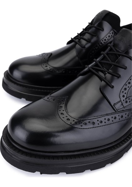 Erkek Hakiki Deri Siyah Açma Casual Ayakkabı 998 4411 Erk Ayk SK25-26 Sıyah Acma modelleri