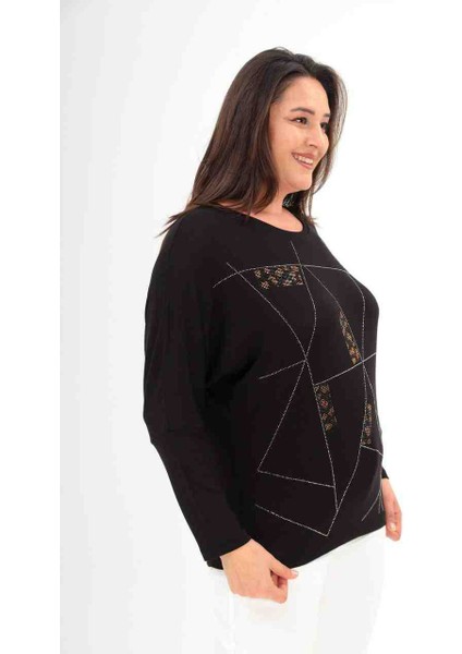 Yarasa Kollu Taşlı Bluz fiyatları