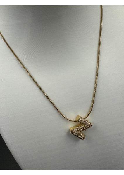 Altın Rengi Z Harfi Çelik Kolye fiyatları