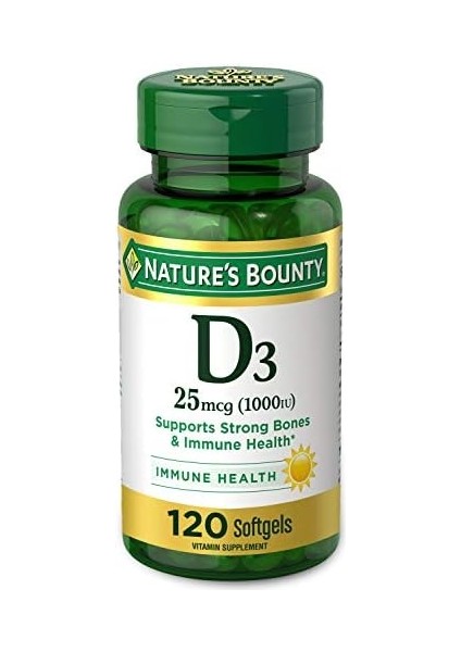 Nature's Bounty Nature' S Bounty Vitamin D3-1000 Iu 100 Softgel fiyatları