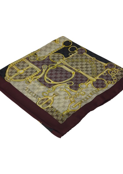 Vual Ipek Şal G Baskılı Kemerli Desen Bordo modelleri