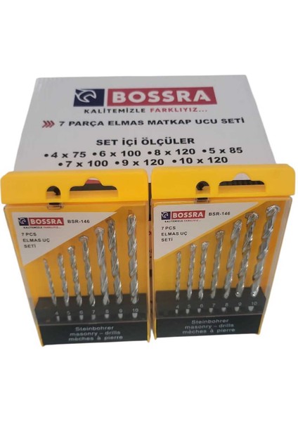 Elmas Uç Seti 7 Parça Beton Delme Matkap Ucu fiyatları