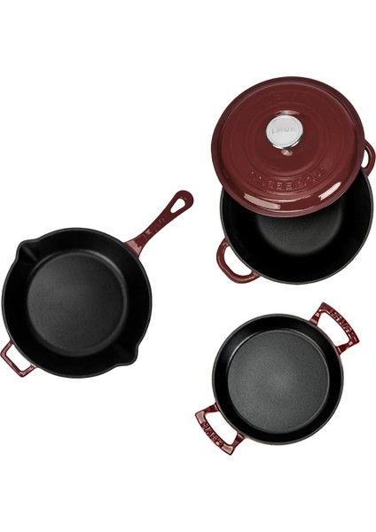 Bordo Döküm Set – Şıklıkta ve Lezzette Döküm Farkı modelleri