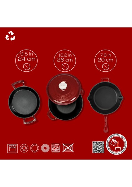 Bordo Döküm Set – Şıklıkta ve Lezzette Döküm Farkı fırsatları