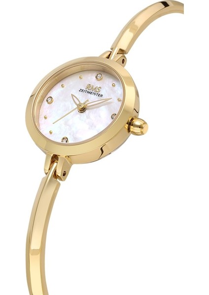 RMS.1.AG2106.20 Minimal Taşlı Tasarım Kristal Cam 3 Atm Suya Dayanıklı Altın Renk Kadın Kol Saati modelleri