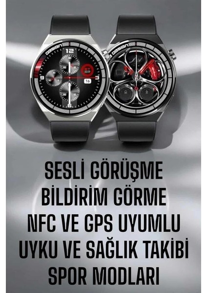 Akıllı Saat Gps ve Nfc Özelliği Sesli Görüşme Dokunmstik Ekran