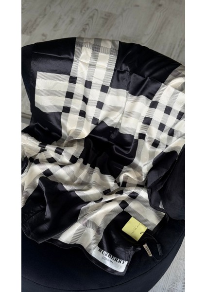 Vual Ipek Şal Siyah Krem