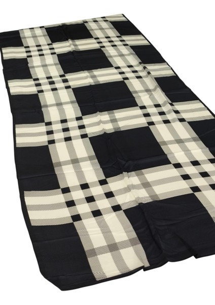 Vual Ipek Şal Siyah Krem