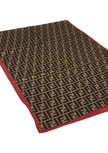 F Desen Vual Ipek Şal Bordo Kahve fırsatları