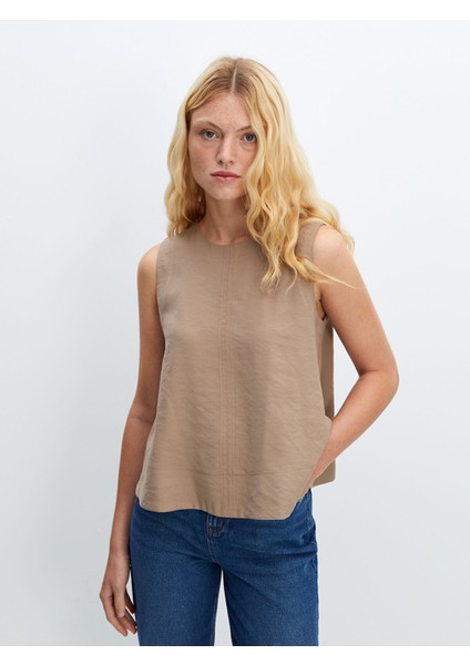 Yeni Sezon Bisiklet Yaka Kadın Bluz