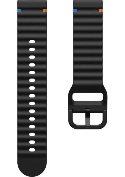 Xiaomi Watch S1/s1 Pro/s1 Active/mibro X1/redmi Watch 5 Active/lite 22MM Dalga Tasarım Silikon Kordon