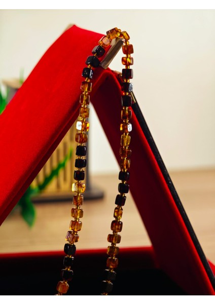 Damla Kehribar Yetişkin Kolye Şifa Kaynağı Sertifikalı Ürün